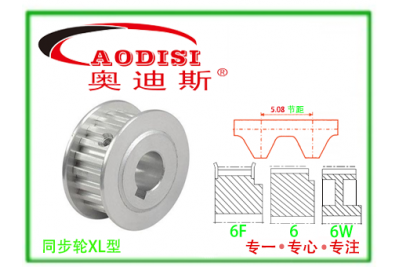 XL037直孔同步带轮